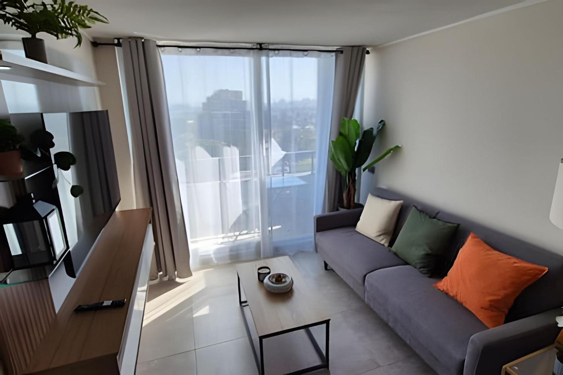 Apartamento Nunoa Depto 1d1bcwifi Parking Free Cerca Metro Estadio Nacional A Pocas Cuadras Santiago